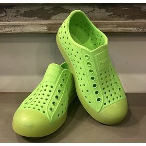 Native Shoes Jefferson Sugarlite‎ Glow Snap Green/Glow Unisex Size C11